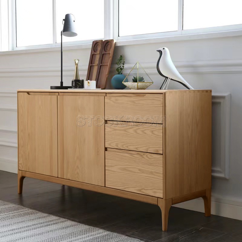 Marianna Solid Oak Wood Sideboard