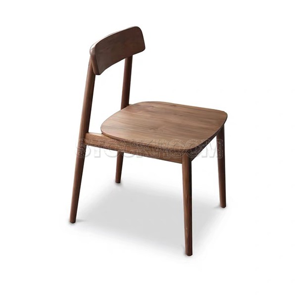 Mela Solid Walnut Wood Dining Chair