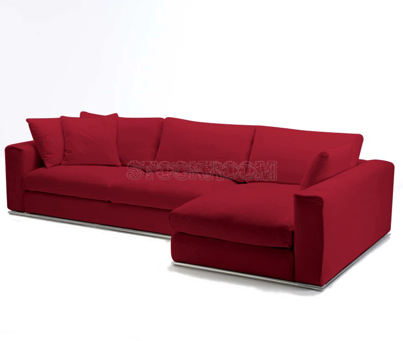 Merton Fabric Feather Down Sofa - L Shape / Sectional Sofa