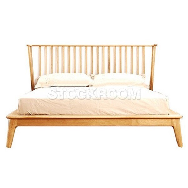 Miram Solid Oak Wood Bed Frame