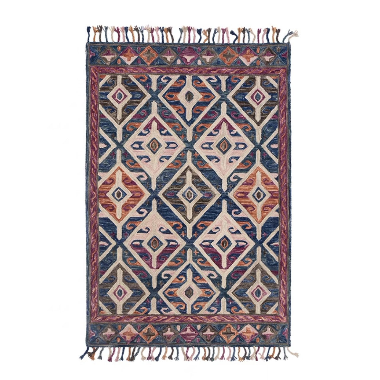 Morocco Style Hand Knotted Wool Rug / Carpet Style C