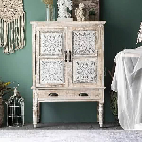 Morocco Vintage Style 2 Doors Accent Cabinet / Sideboard