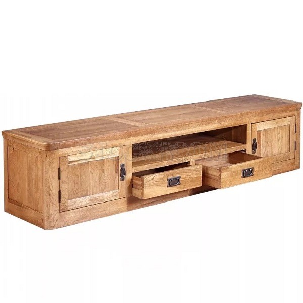 Morris Solid Oak Wood TV Cabinet