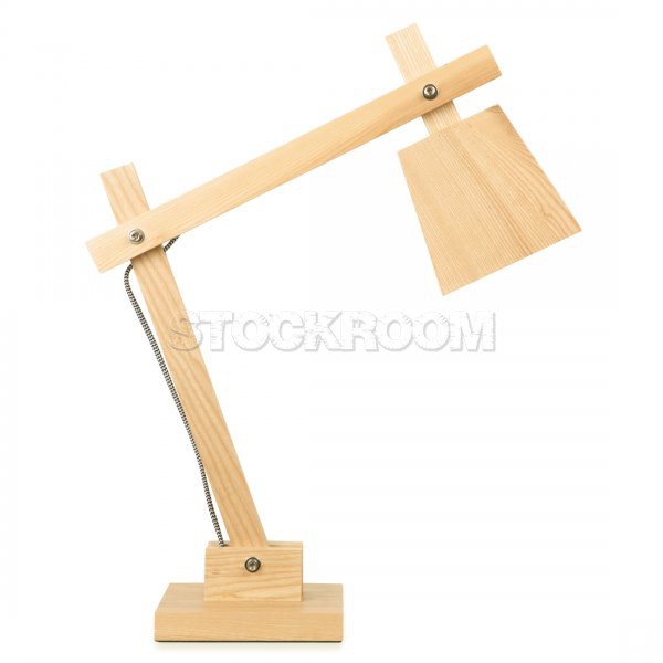 Muuto Style Wooden Table Lamp