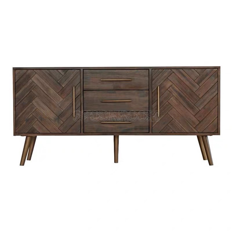 Nottingham Industrial Style Solid Wood Sideboard