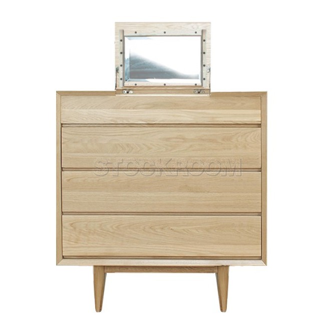 Nova Solid Oak Wood 3 Drawers Dressing Chest