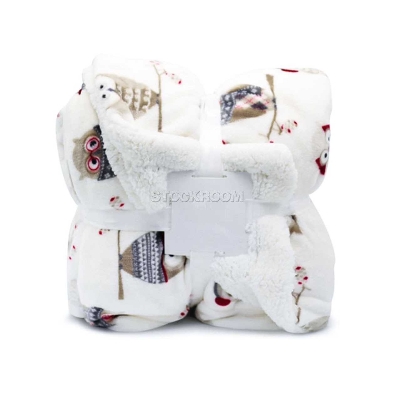 Owl Printed Soft Plush Flannel Blanket Throw