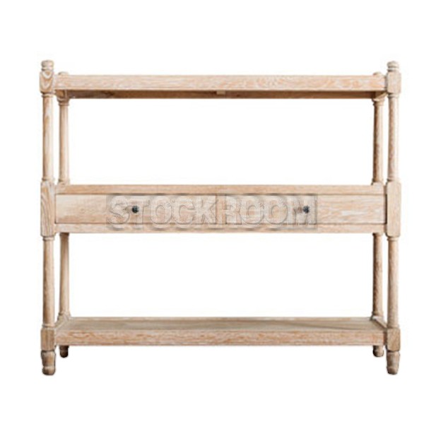 Pablo Handcrafted Solid Oak Wood Console Table