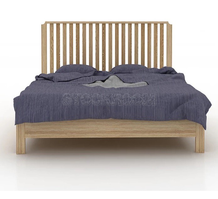 Perona Solid Oak Wood Bed Frame