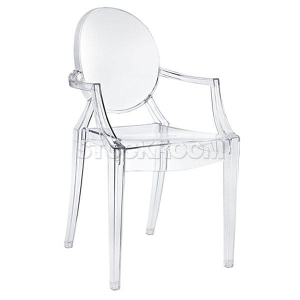 Louis Ghost style Armchair - Stackable