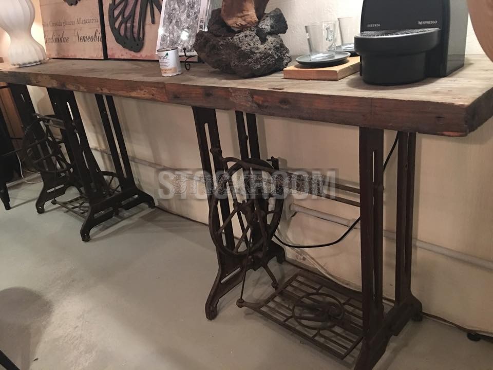 Queenslander Rustic Industrial Style Vintage Entry Console Table - Limited Edition