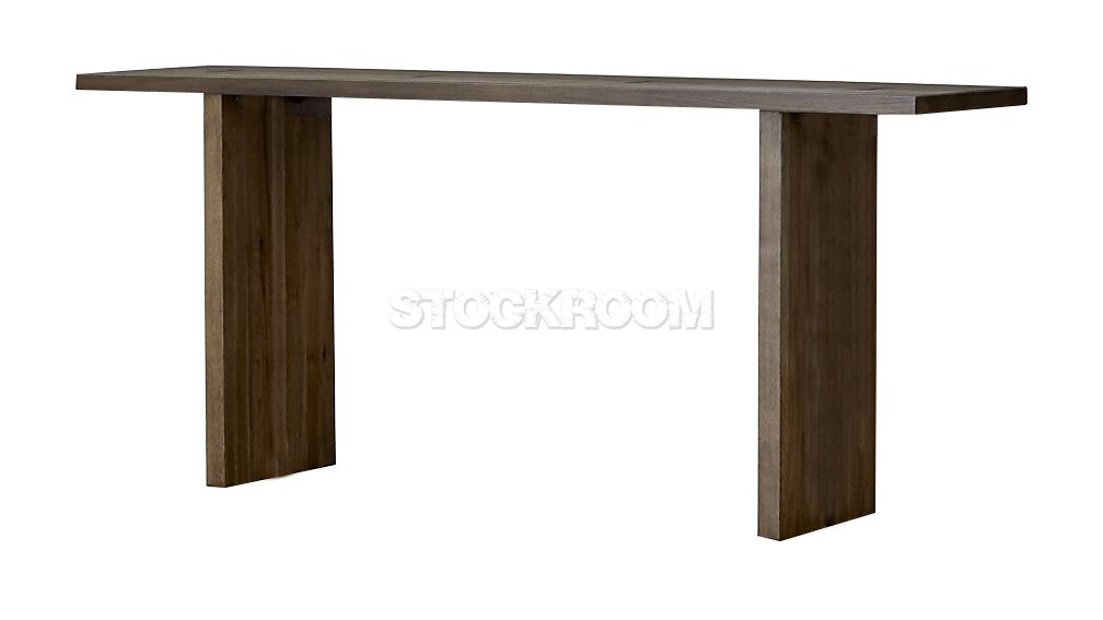 Rafal Solid Walnut Console Table