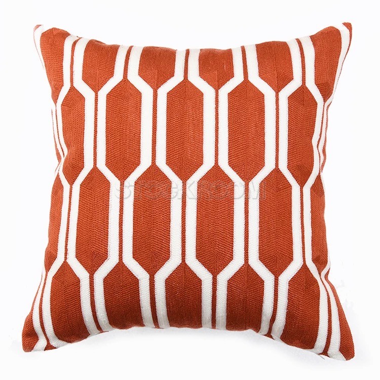 Red Crochet Pattern Cushion
