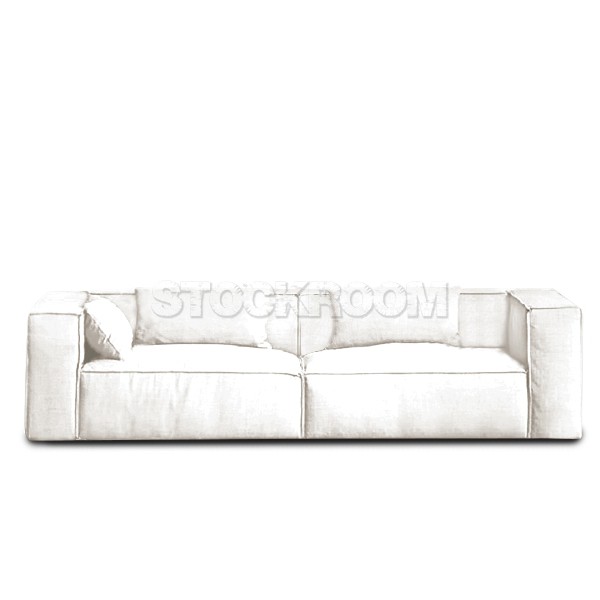 Romano Fabric Feather Down Sofa - 2 Seater