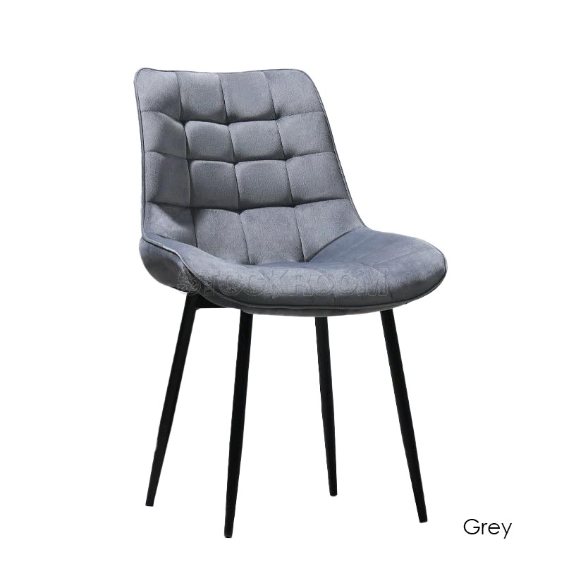 Ruta Velvet Dining Chair With Metal Legs