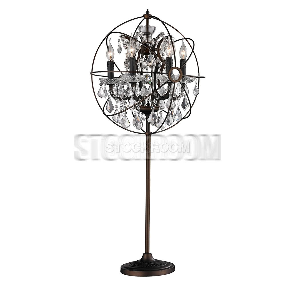 Sigfrido Industrial Crystal Table Lamp