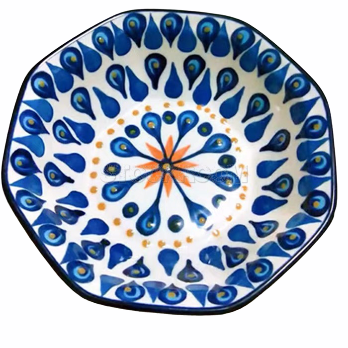 Guatermala Style Peacock Pattern Bowl