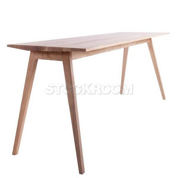 Sottile Solid Oak Wood Desk