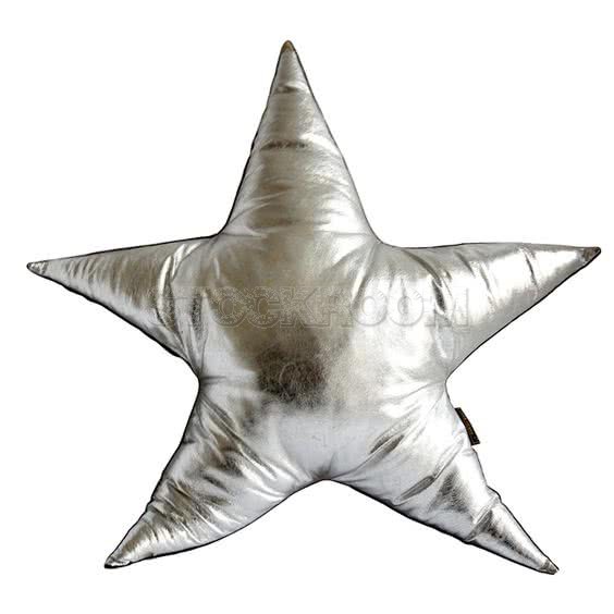 Star Shaped Cushion - Silver