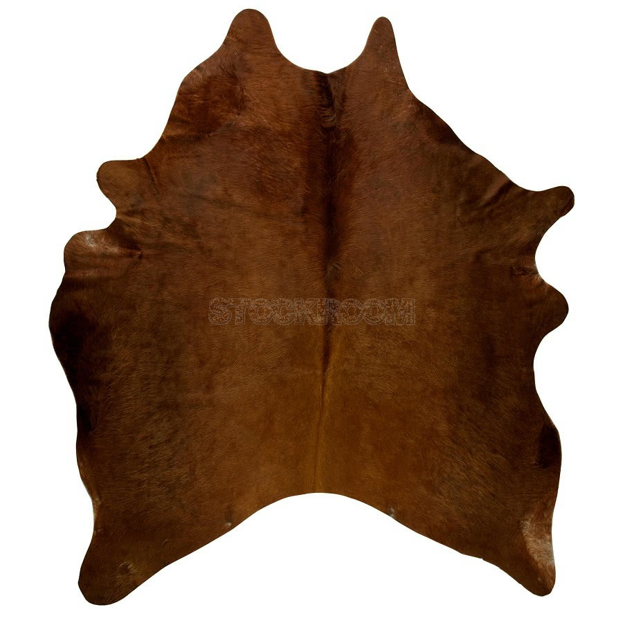 STOCKROOM Brown Natural Cowhide Rug