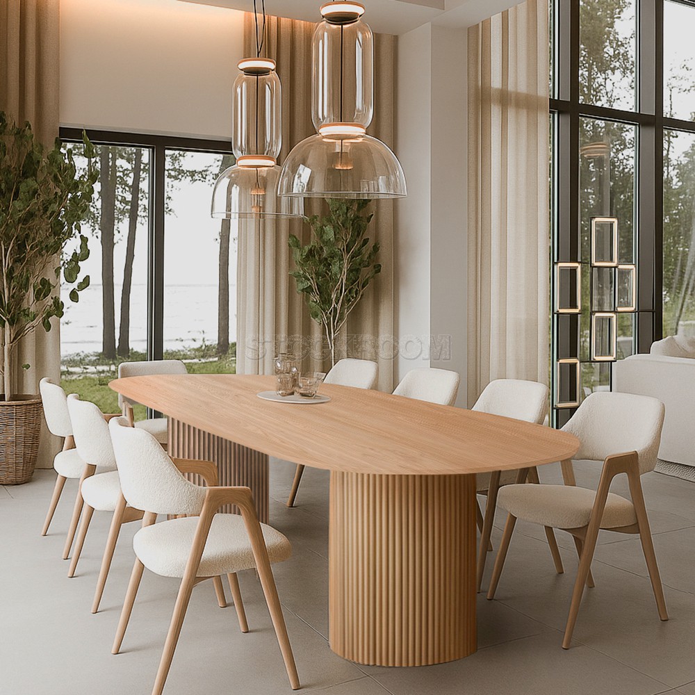 Tanner Slim Solid Oak Wood Table