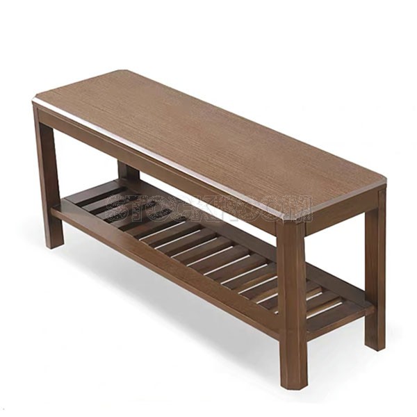 Tewkesbury Solid Wood Shoe Rack Bench