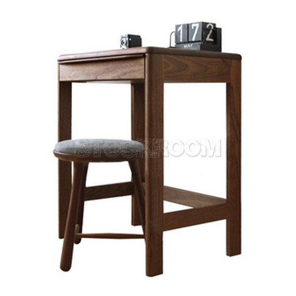 Theo Solid Oak Wood Desk / Dressing Table