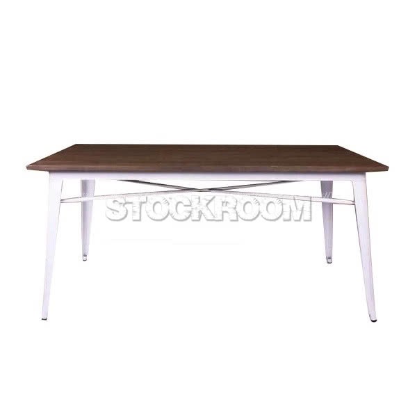 Tolix Style Industrial Dining Table