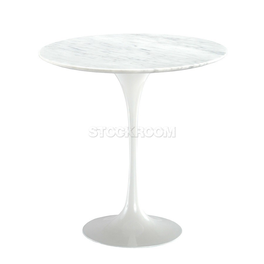 Tulip Style Marble Side Table