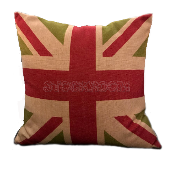 Union Jack Cushion - Green