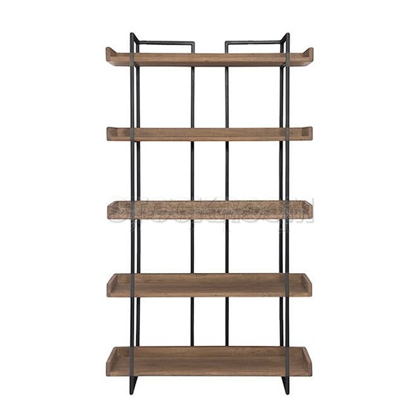 Vana Industrial Solid Wood Bookshelves