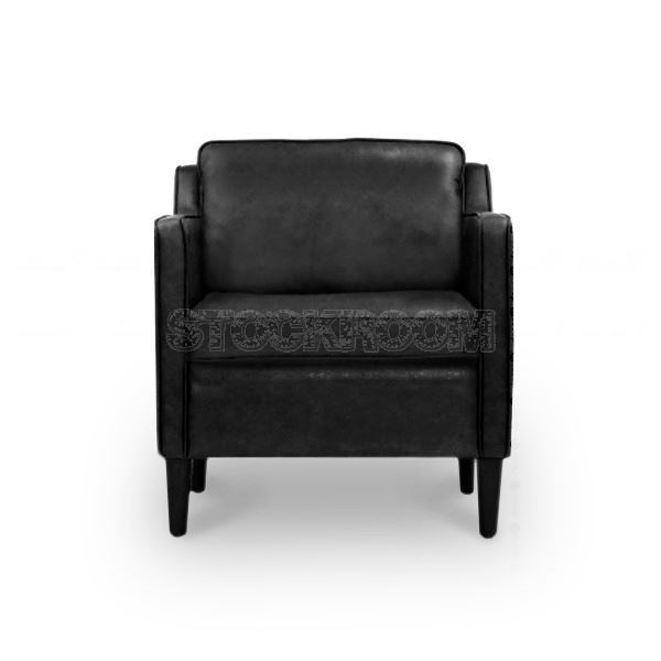 Veronica Contemporary Fabric / Leather Sofa - Single Seater