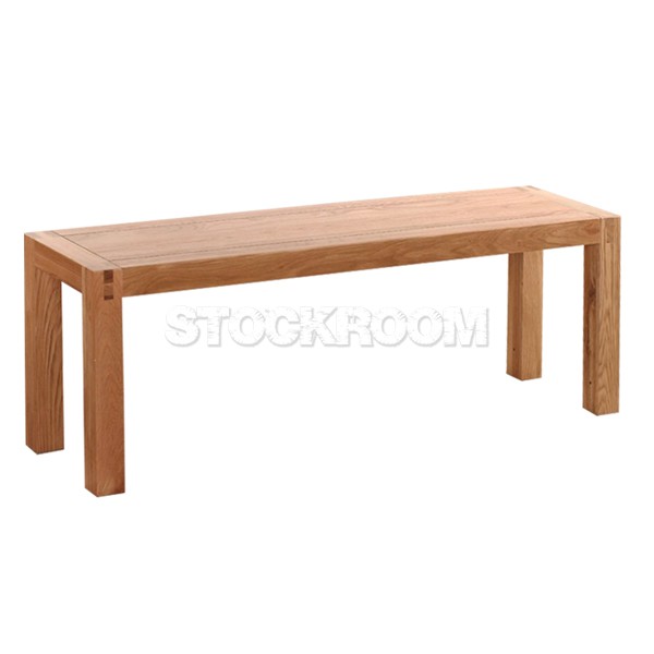 Victoria Solid Oak Wood Bench