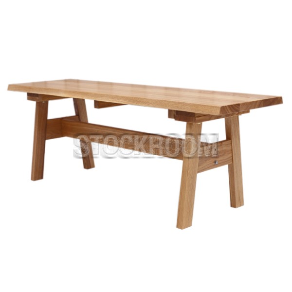 Wilma Solid Oak Wood Bench