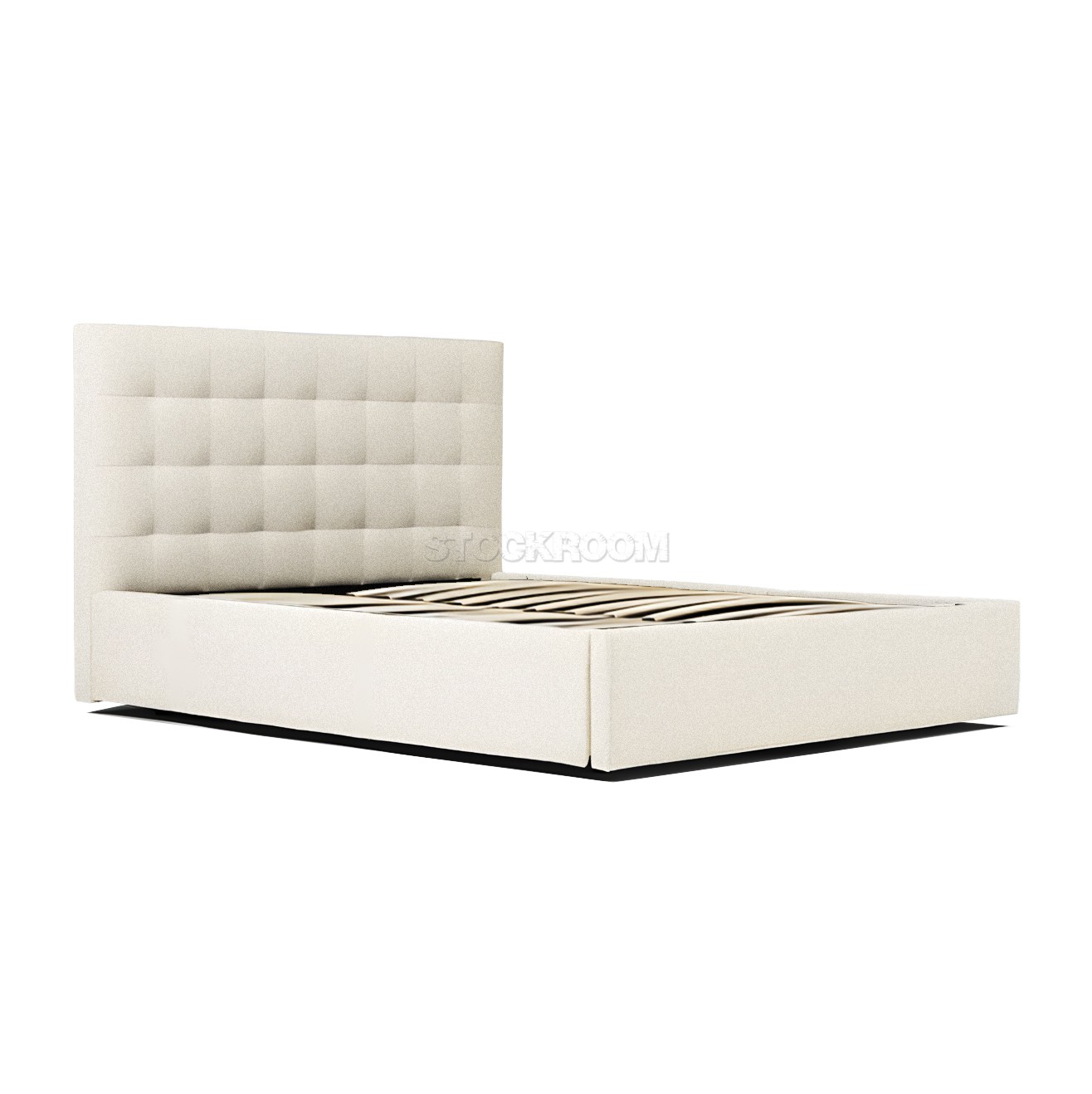 Ava Fabric Upholstered Storage Bed Frame