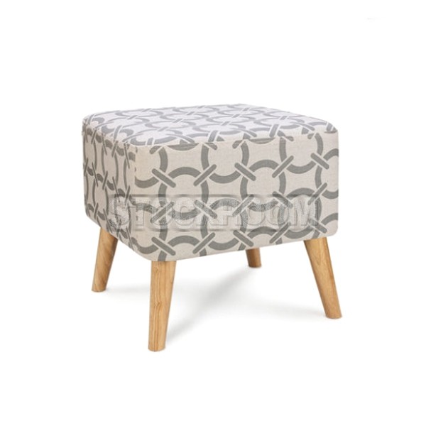 Morioko Fabric Ottoman and Stool