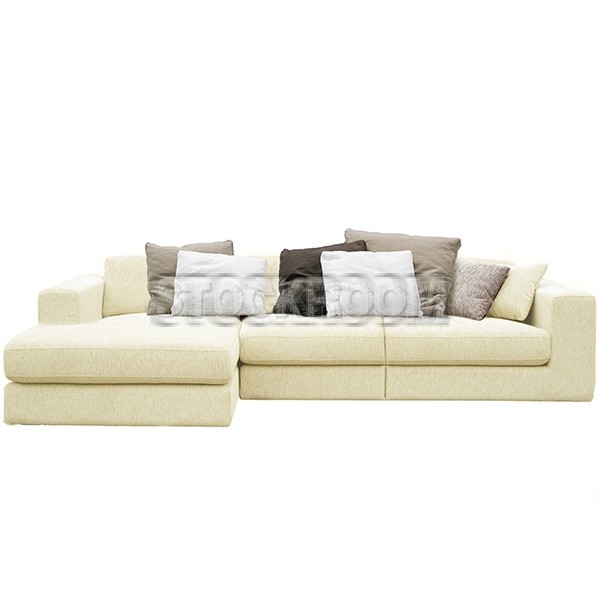 Lucca Fabric Feather Down Sofa - L Shape / Sectional Sofa