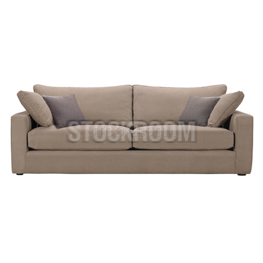 Berti Fabric Feather Down Sofa - 2 Seater