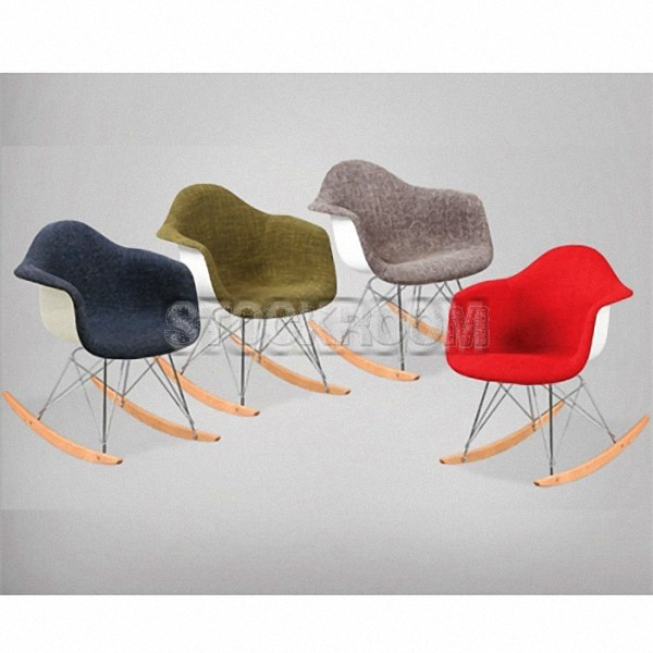 Charles Eames Style Rocking Chair - Upholstered