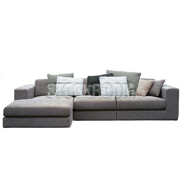 Lucca Fabric Feather Down Sofa - L Shape / Sectional Sofa