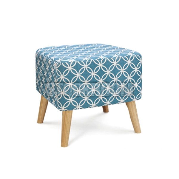 Morioko Fabric Ottoman and Stool