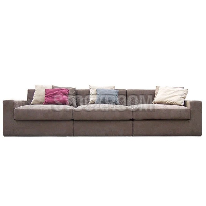 Lucca Leather Feather Down Sofa - 3 Seater