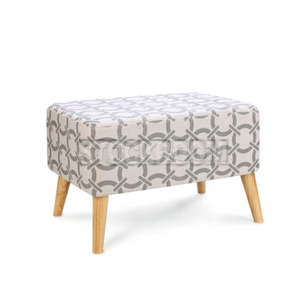 Morioko Fabric Ottoman and Stool