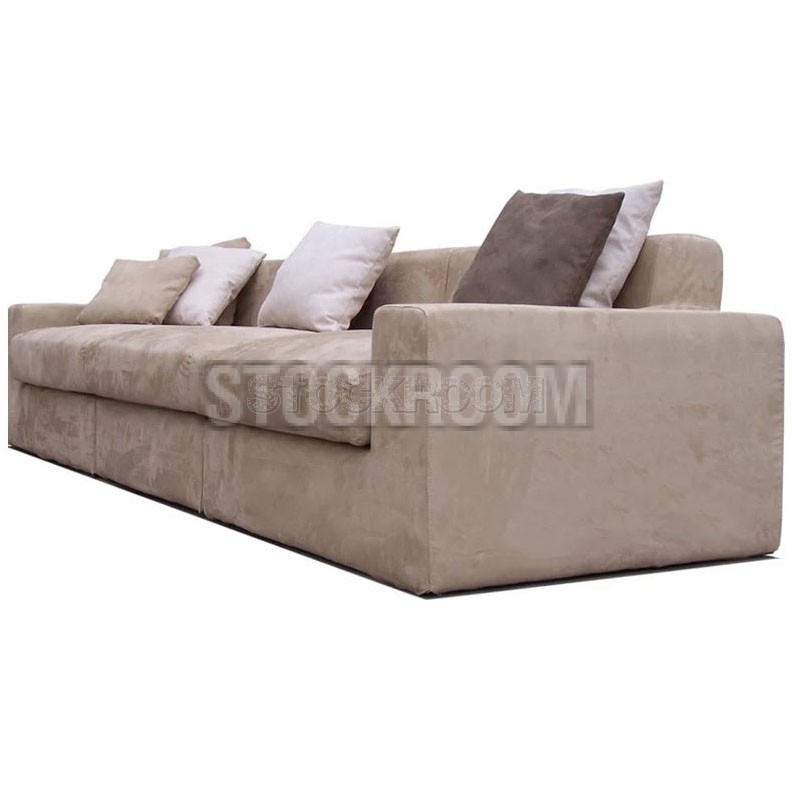 Lucca Leather Feather Down Sofa - 3 Seater