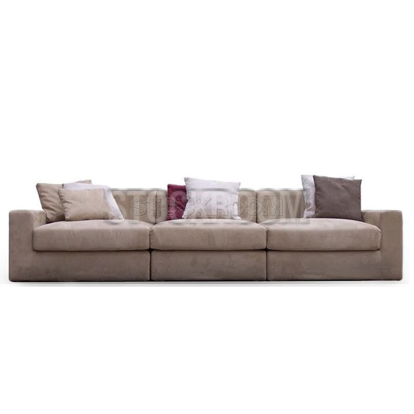 Lucca Leather Feather Down Sofa - 2 Seater