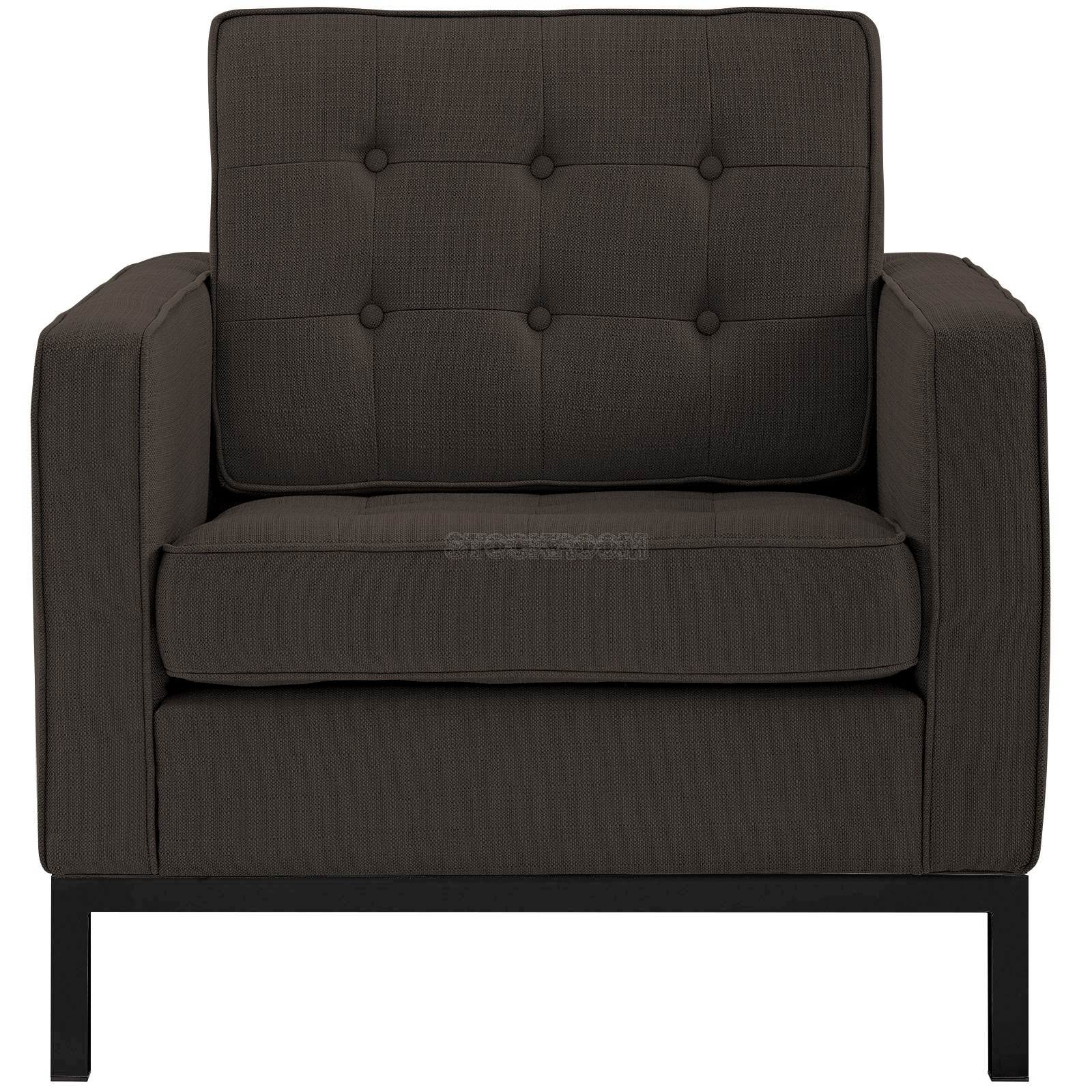 Florence Knoll Style Armchair Black Base