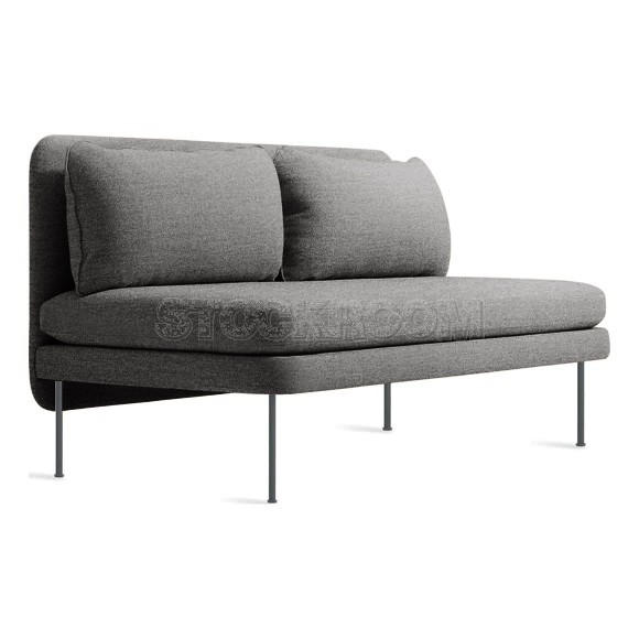 Catalina Contemporary Armless 2 & 3 Seater Sofa Loveseat