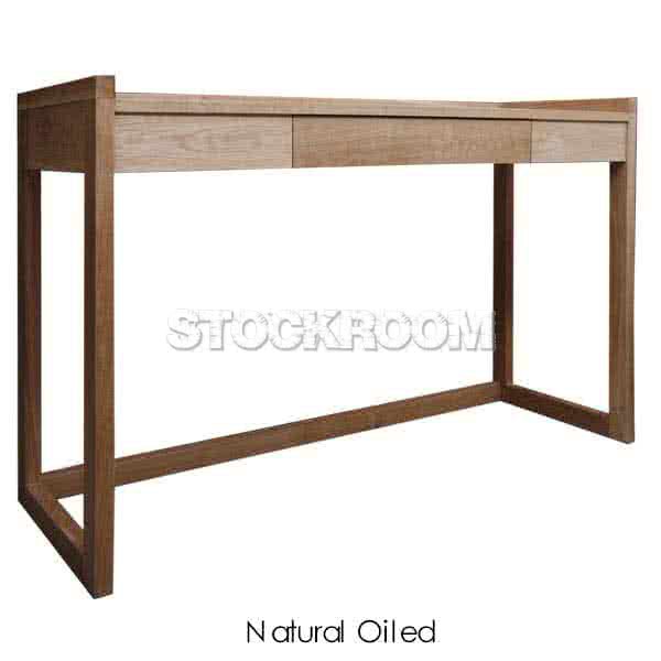 STOCKROOM Solid Oak Wood Console Table