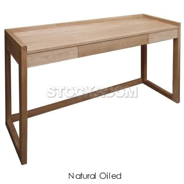 STOCKROOM Solid Oak Wood Console Table