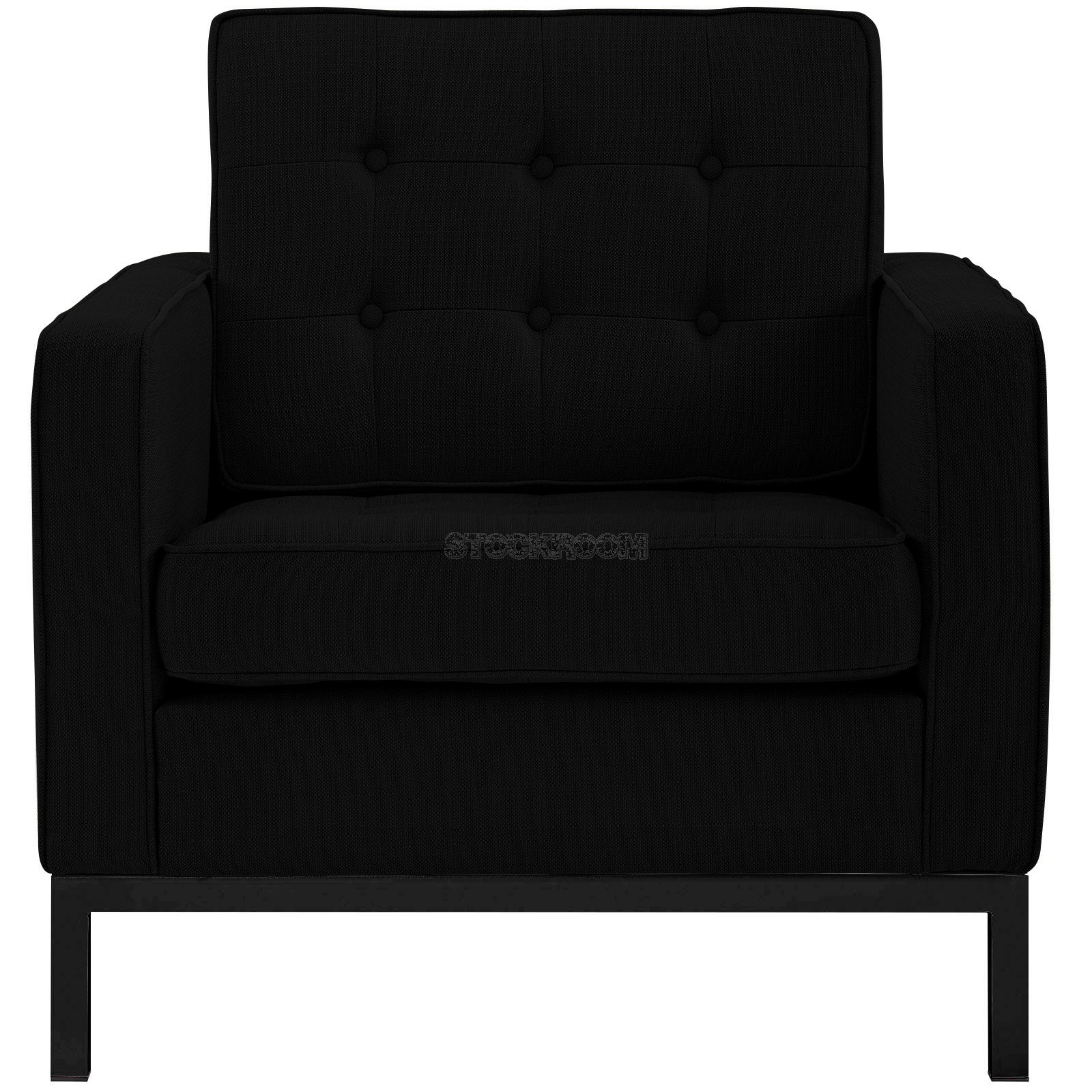 Florence Knoll Style Armchair Black Base